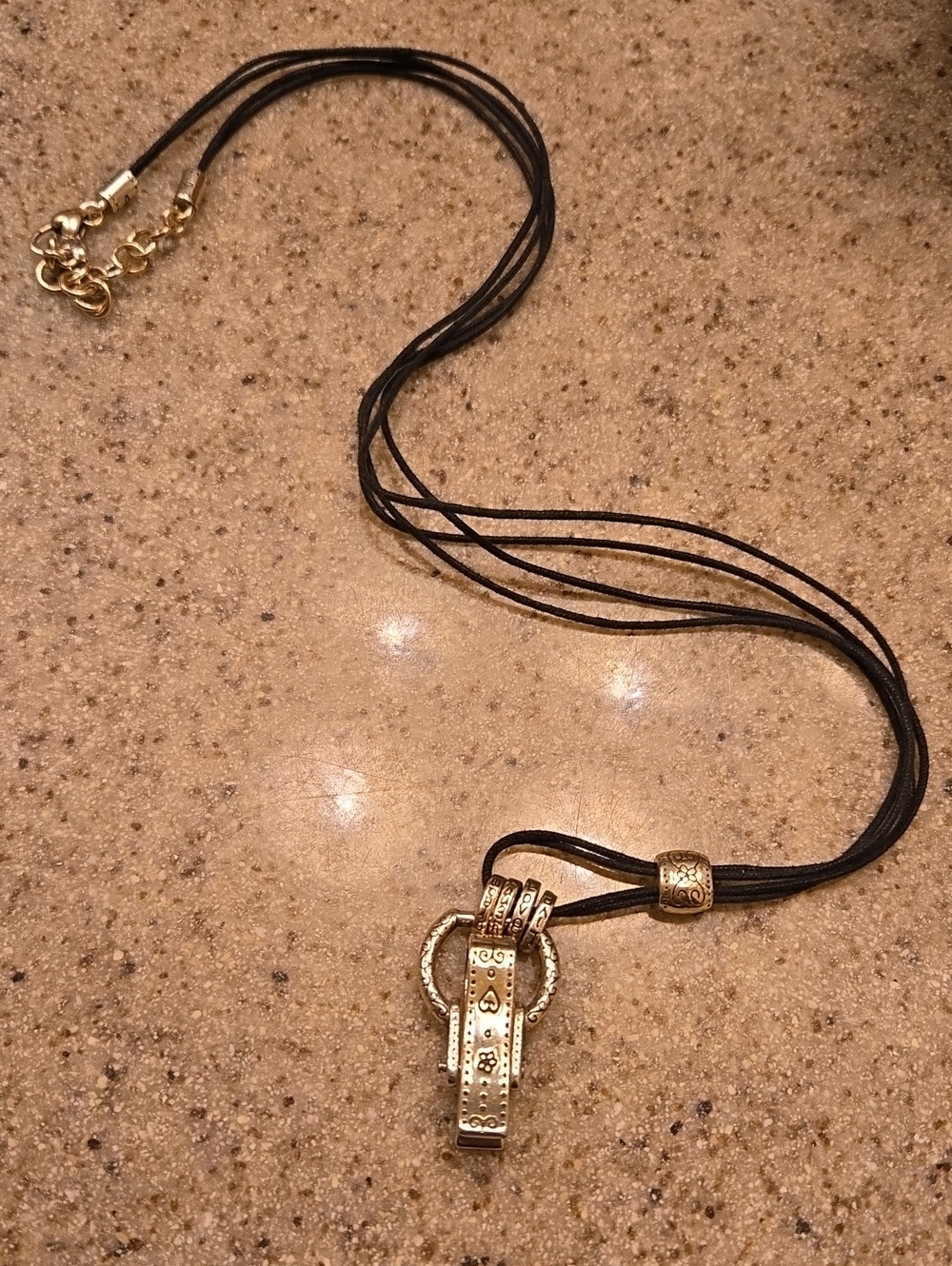 Brighton Lanyard With Black 30" Neclace